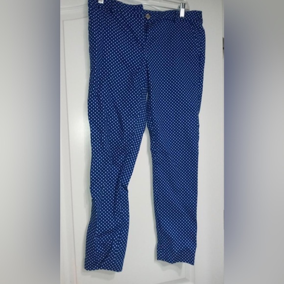 Michael Kor Blue and white polka dot capri pants - Picture 1 of 5